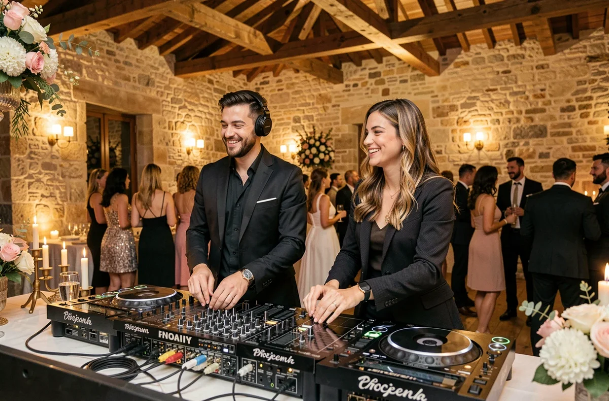 A2S Evenements, duo de DJs animant un mariage dans un mas provençal
