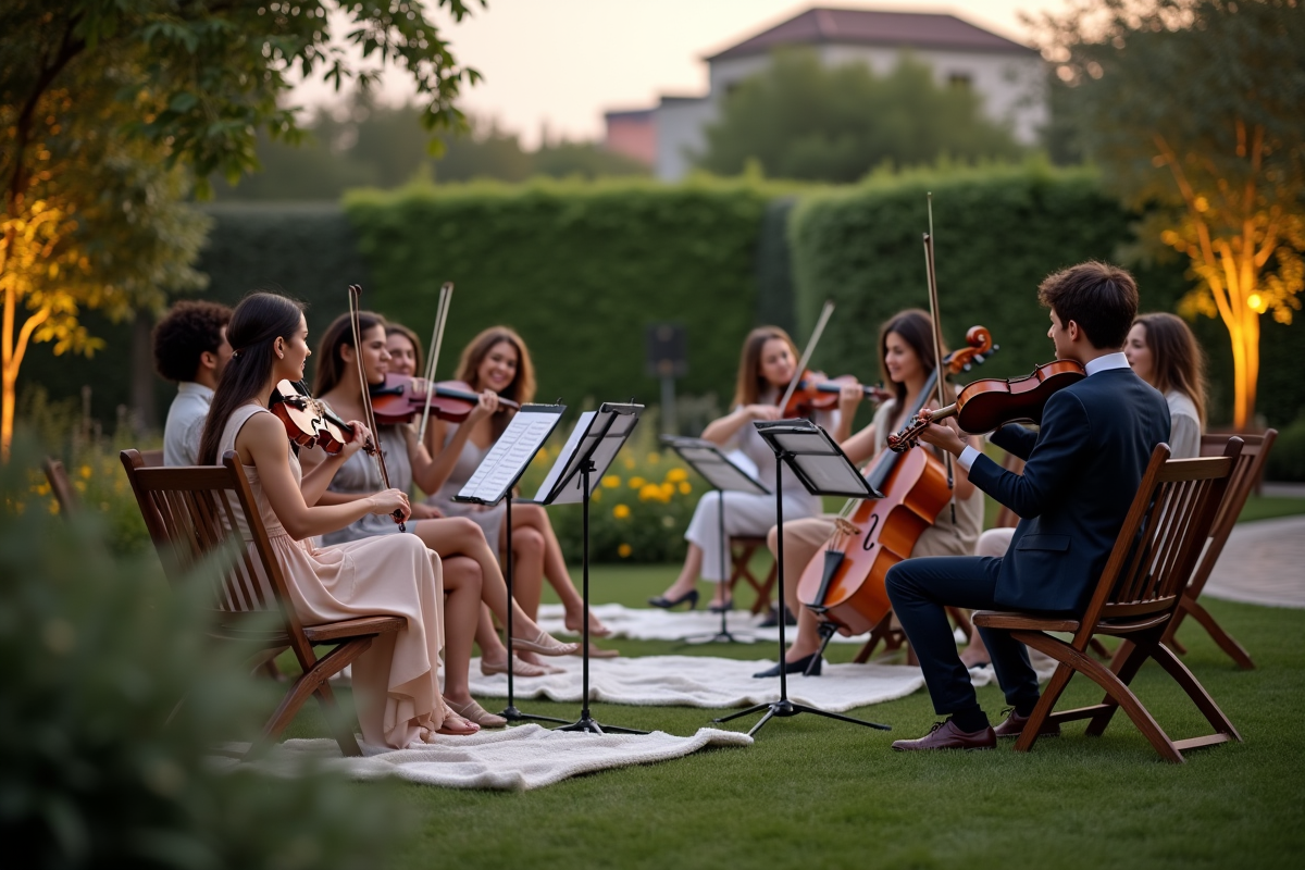 Jeunes adultes profitant d