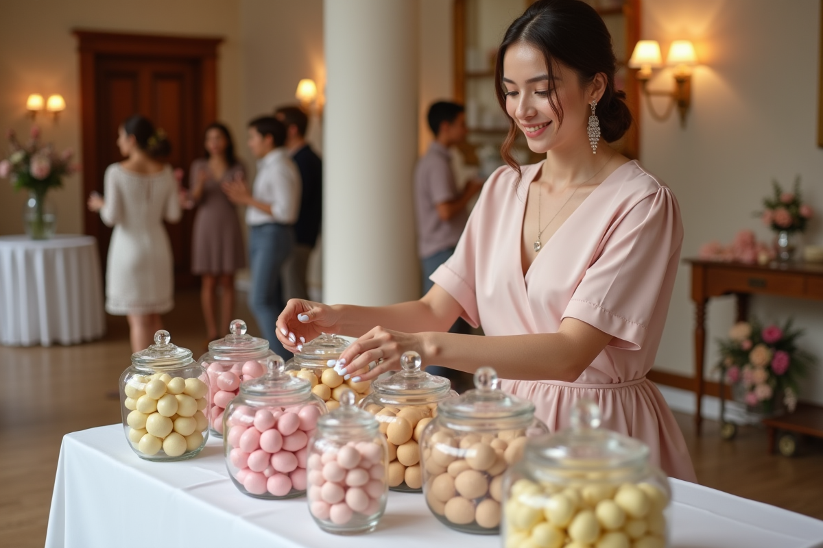 Quantité de dragées nécessaire pour un événement de 40 personnes
