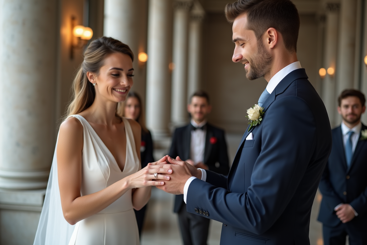 Ordre de réception de la bague de mariage : qui est le premier ?